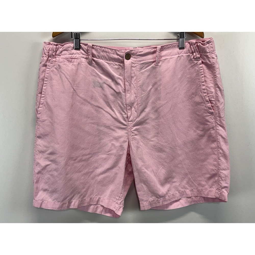 Polo Ralph Lauren Men's Linen Blend Naval Tailors Beach Shorts Pink 40x8 Preppy